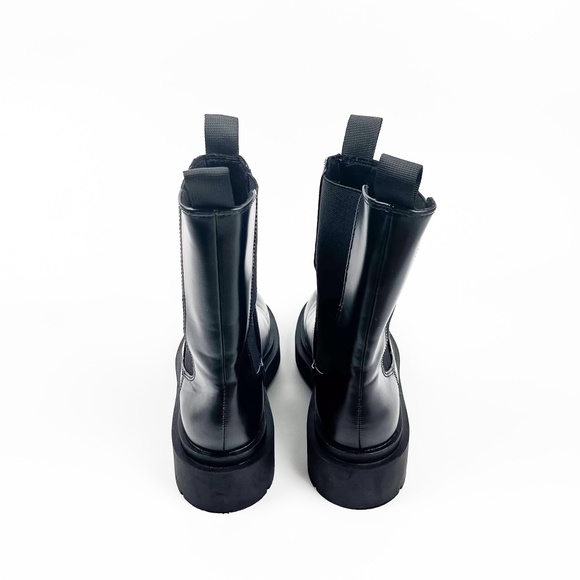 Zara Black Combat Boots - Picture 4 of 5